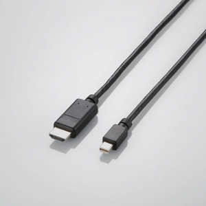 エレコム　ELECOM MiniDisplayPort-HDMI変換ケーブル(3.0m) AD-MDPHDMI30BK