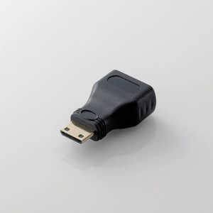 エレコム　ELECOM ｢HDMI mini → HDMI｣変換アダプタ ブラック AD-HDAC3BK