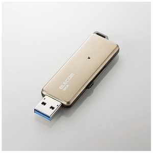 エレコム　ELECOM USBメモリ MF-RDSU3GDシリーズ ゴールド [16GB /USB3.0 /USB TypeA /スライド式] MF-RDSU316GGD