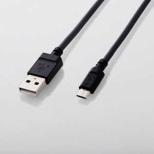 쥳 ELECOM 2Aб餫microUSB֥(0.3m) MPA-AMBY2U03BK