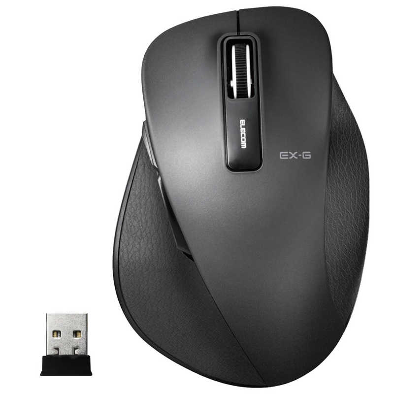 エレコム　ELECOM エレコム　ELECOM ワイヤレスBlueLEDマウス Mサイズ(5ボタン･ブラック) M-XGM10DBBK M-XGM10DBBK