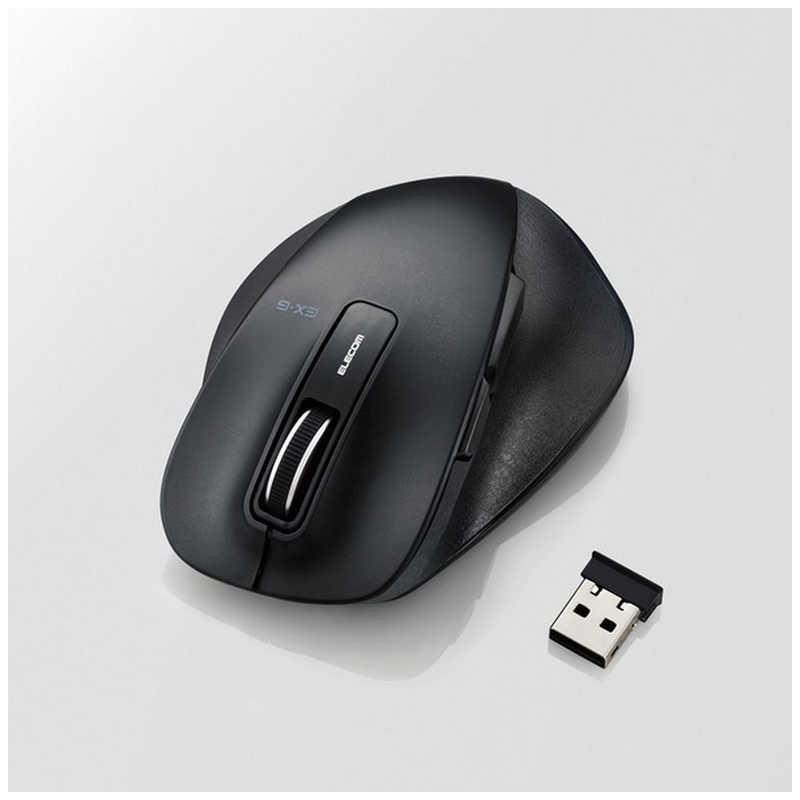 エレコム　ELECOM エレコム　ELECOM ワイヤレスBlueLEDマウス Mサイズ(5ボタン･ブラック) M-XGM10DBBK M-XGM10DBBK