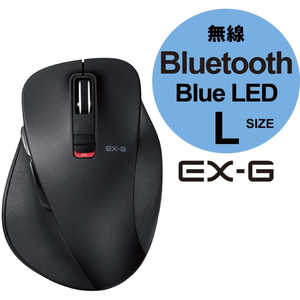 エレコム　ELECOM ワイヤレスBlueLEDマウスM-XGL10BBシリーズ Lサイズ(5ボタン) M-XGL10BBBK
