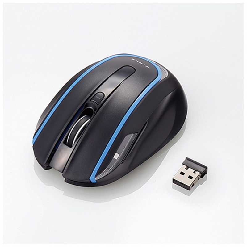 エレコム　ELECOM エレコム　ELECOM マウス ブラック [BlueLED /5ボタン /USB /無線(ワイヤレス)] M-WK01DBBK M-WK01DBBK