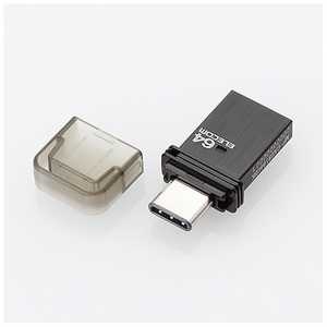 エレコム ELECOM USBメモリー 64GB USB3.1 TypeA+ TypeC キャップ式 ブラック MFCAU3164GBK