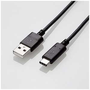 쥳 ELECOM 1.0m[USB-C  USB-A]2.0֥ šž U2C-AC10NBK