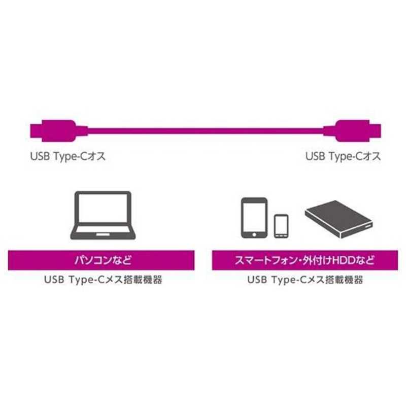 エレコム　ELECOM エレコム　ELECOM 1.0m USB-C ⇔ USB-C 3.1 Gen2ケーブル 充電 転送 USB3-CC5P10NBK USB3-CC5P10NBK