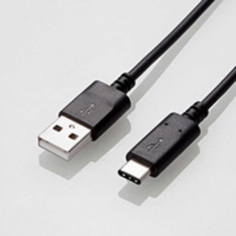 エレコム　ELECOM エレコム　ELECOM USB3.1ケーブルGen2A-Cタイプ認証品3A出力0.5m USB3-AC05NBK USB3-AC05NBK