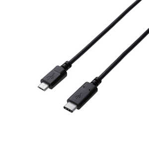エレコム ELECOM 1.0m[USB-C⇔micro USB]2.0ケーブル 充電・転送 ブラック U2C-CMB10NBK