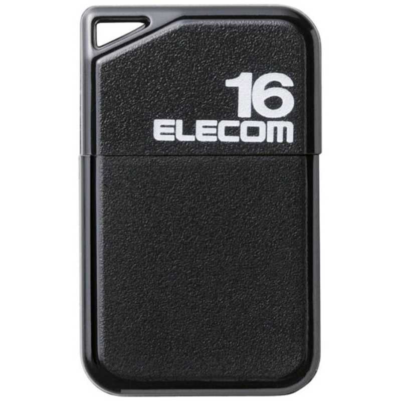 エレコム　ELECOM エレコム　ELECOM USBメモリー[16GB/USB2.0/キャップ式] MF-SU2B16GBK MF-SU2B16GBK
