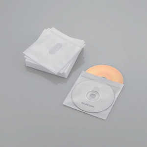 エレコム　ELECOM 60枚収納 Blu-ray･CD･DVD対応 不織布ケース タイトルカード CCD-NIWB60WH