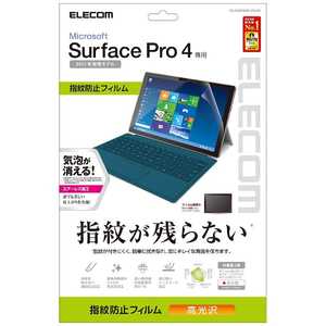 エレコム　ELECOM Surface Pro 4用 指紋防止エアーレスフィルム 高光沢 TB-MSP4WFLFANG