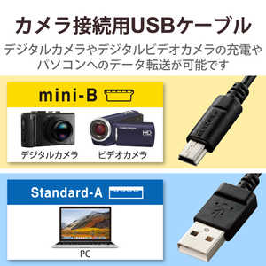 エレコム ELECOM カメラ接続用USBケーブル(mini-Bタイプ)1.5m DGW-MF15BK