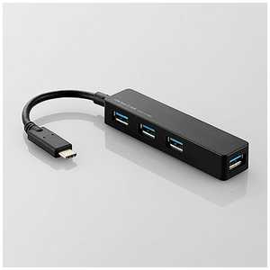 エレコム　ELECOM USBハブ ブラック [USB3.1対応 /4ポート /バスパワー] U3HC-A414B