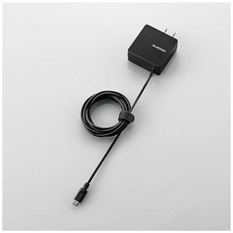 エレコム　ELECOM エレコム　ELECOM [micro USB]ケーブル一体型AC充電器 (1.5m) ブラック  MPA-ACMBC154BK MPA-ACMBC154BK