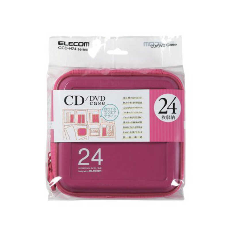 エレコム　ELECOM エレコム　ELECOM CD/DVDファスナーケース｢セミハード｣(24枚収) CCD-H24PN CCD-H24PN