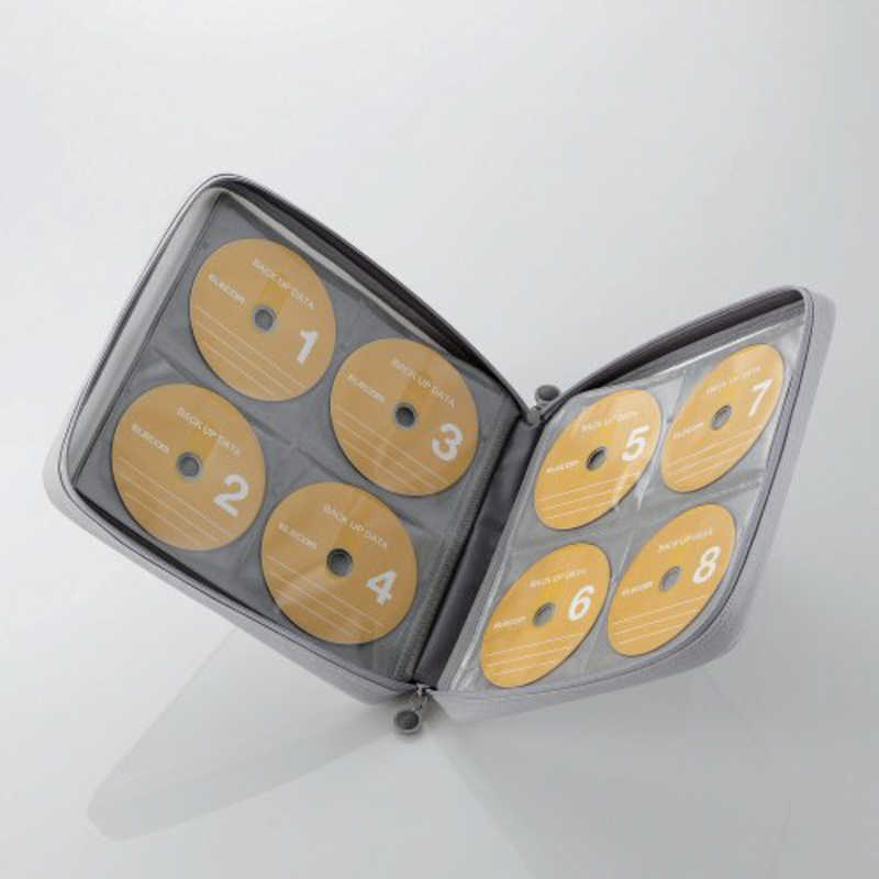 エレコム　ELECOM エレコム　ELECOM CD/DVDファスナーケース｢セミハード｣(160枚収) CCD-H160WH CCD-H160WH