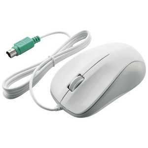 エレコム　ELECOM マウス ［光学式 /3ボタン /PS/2・USB /有線］ ホワイト M-K6P2RWH/RS