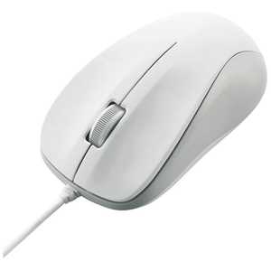 쥳 ELECOM ޥ M [졼 /ͭ /3ܥ /USB] ۥ磻 M-S2ULWH/RS