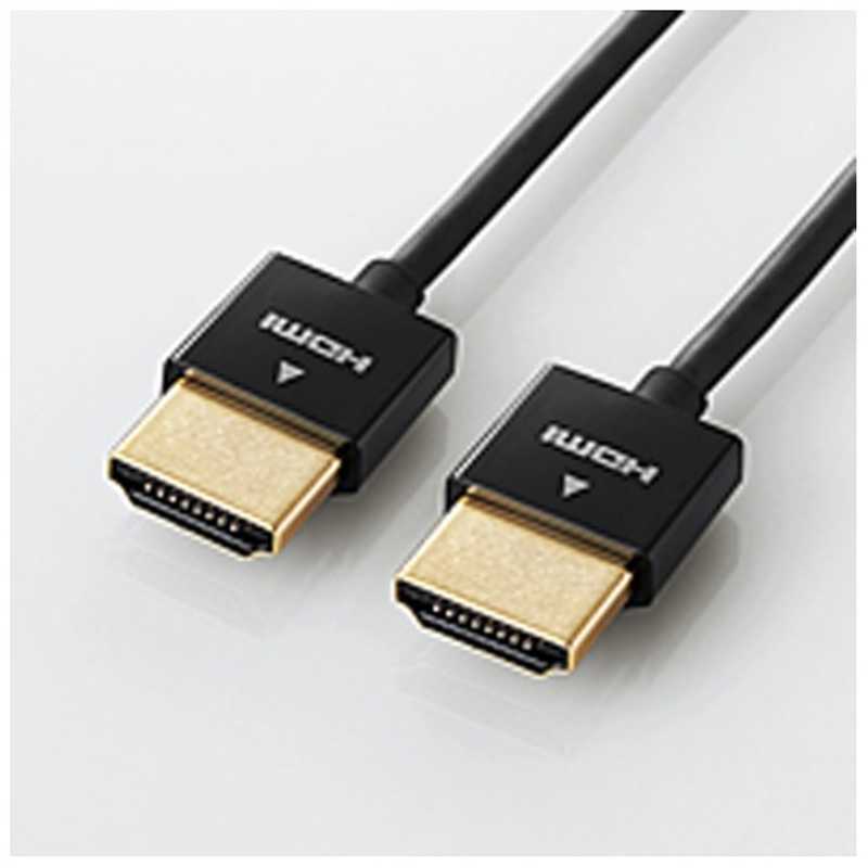 エレコム　ELECOM エレコム　ELECOM HDMIケーブル ブラック [1.5m /HDMI⇔HDMI /スリムタイプ] DH-HD14SS15BK DH-HD14SS15BK