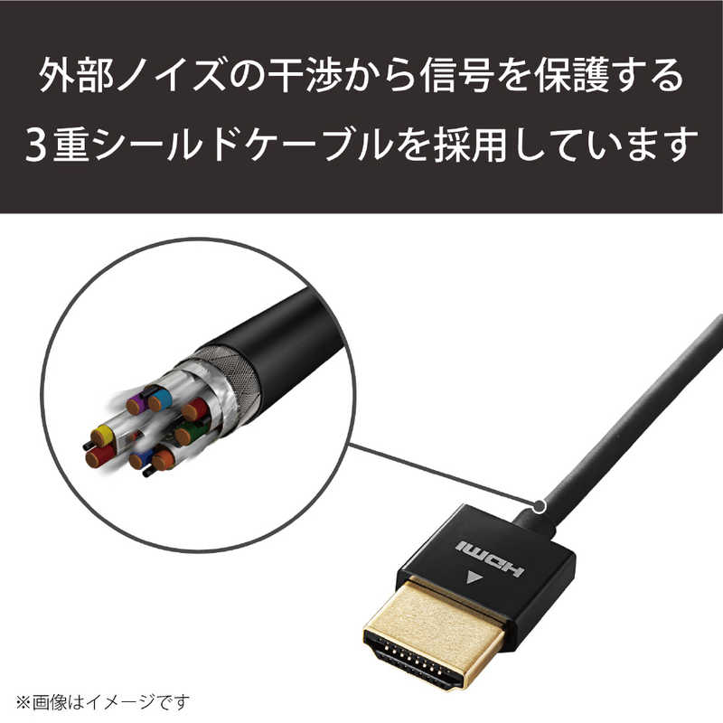 エレコム　ELECOM エレコム　ELECOM HDMIケーブル ブラック [2m /HDMI⇔miniHDMI /スリムタイプ] DH-HD14SSM20BK DH-HD14SSM20BK