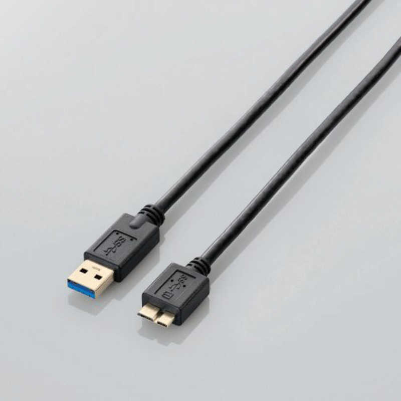 エレコム　ELECOM エレコム　ELECOM 2.0m USB3.0ケーブル ｢A｣⇔｢microB｣ USB3-AMB20BK USB3-AMB20BK