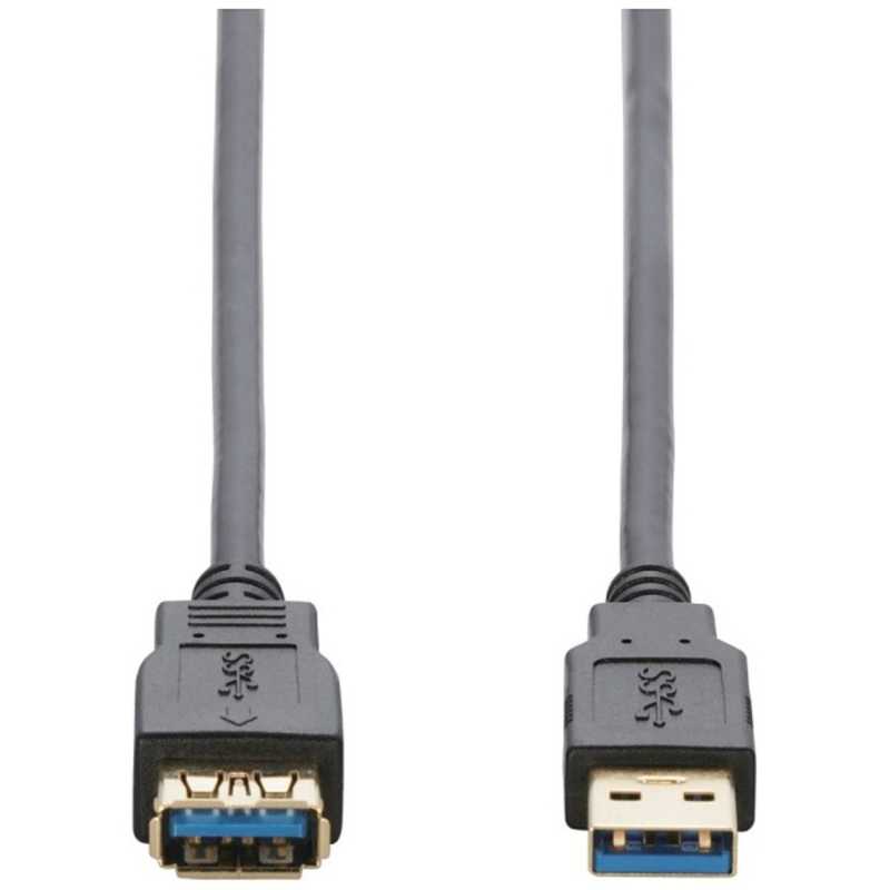 エレコム　ELECOM エレコム　ELECOM 1.0m USB3.0延長ケーブル 【Aオス】⇔【Aメス】(ブラック) USB3-E10BK USB3-E10BK