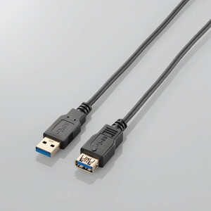 エレコム　ELECOM 1.0m USB3.0延長ケーブル ｢Aオス｣⇔｢Aメス｣ USB3-EX10BK