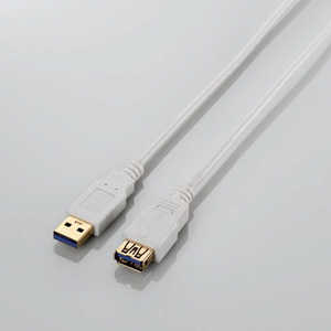 エレコム　ELECOM 1.0m USB3.0延長ケーブル ｢Aオス｣⇔｢Aメス｣ USB3-EX10WH
