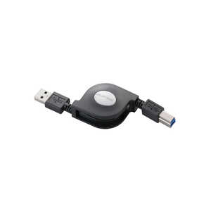 쥳 ELECOM ˺USB3.0Ĺ֥USB3.0(A-B)0.7m USB3-RL07BK