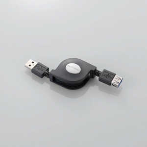 エレコム ELECOM 極細USB3.0延長ケーブル「USB3.0(A-A)」0.7m USB3-RLEA07BK エレコム ELECOM 極細USB3.0延長ケーブル「USB3.0(A-A)」0.7m USB3-RLEA07BK