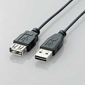 エレコム ELECOM 1.0m USB2.0ケーブル 「A」⇔「A」 U2C-DE10BK