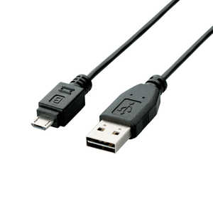 쥳 ELECOM 0.2m USB2.0֥ AעΡmicroB U2C-DAMB02BK