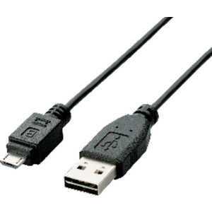 쥳 ELECOM 1.0m USB2.0֥ AעΡmicroB U2C-DAMB10BK