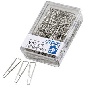 クラウングループ CROWN Vクリップ シルバー 大(04302) CRGMV1SL