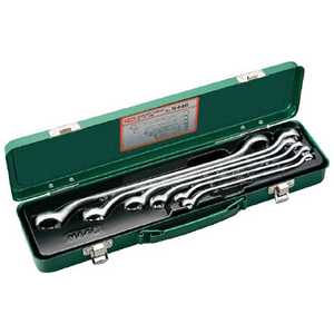TONE ロングメカニックめがねレンチセット(45°X10°) 6pcs M446 M446_ TONE ロングメカニックめがねレンチセット(45°X10°) 6pcs M446 M446_