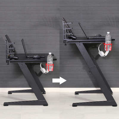 東京マシーン 不二貿易 キッズ用ゲーミングデスク レイズ RD ブラック/レッド 19452