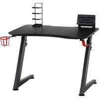 不二貿易 キッズ用ゲーミングデスク レイズ RD ブラック/レッド 19452