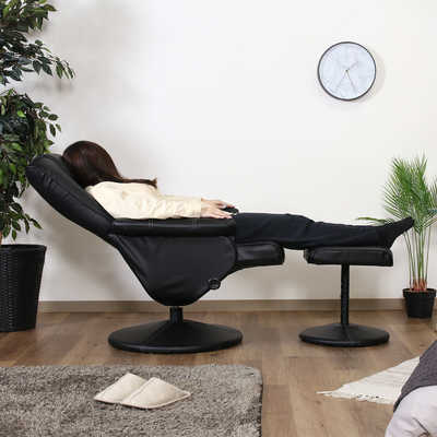 不二貿易 パーソナルチェアー マリーノ BK ブラック 79604 の