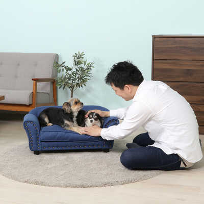 不二貿易 ペットソファ(チェスターフィールド風) BL の通販 - カテゴリ