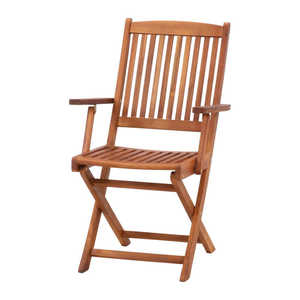 不二貿易 フォールディングチェア  (肘付) ＃GC92JP ブラウン 81059