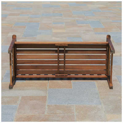 不二貿易 82064 木製ベンチ I不二貿易 ガーデン ベンチ 長椅子 82064 幅128.4×奥行
