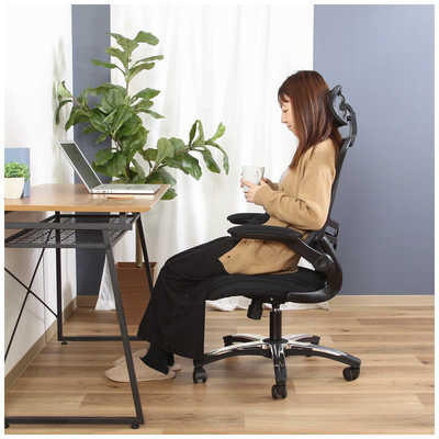 オフィスチェア　不二貿易　82530 [不二貿易　アームアップチェアー マスターIII BK] アームアップチェアー マスターIII 82530 不二貿易 オフィスチェア