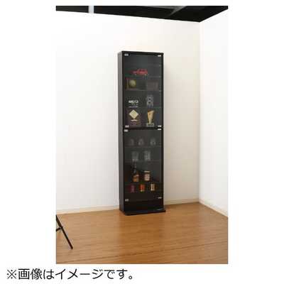 不二貿易 ガラスコレクションケース ハイタイプ 浅型 ブラック: オフィス家具・収納－オフィス・現場用品の通販キラット【KILAT】