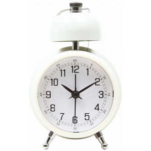 ＜コジマ＞ 不二貿易 置き時計 ベルクロック アイボリー アイボリー 99087