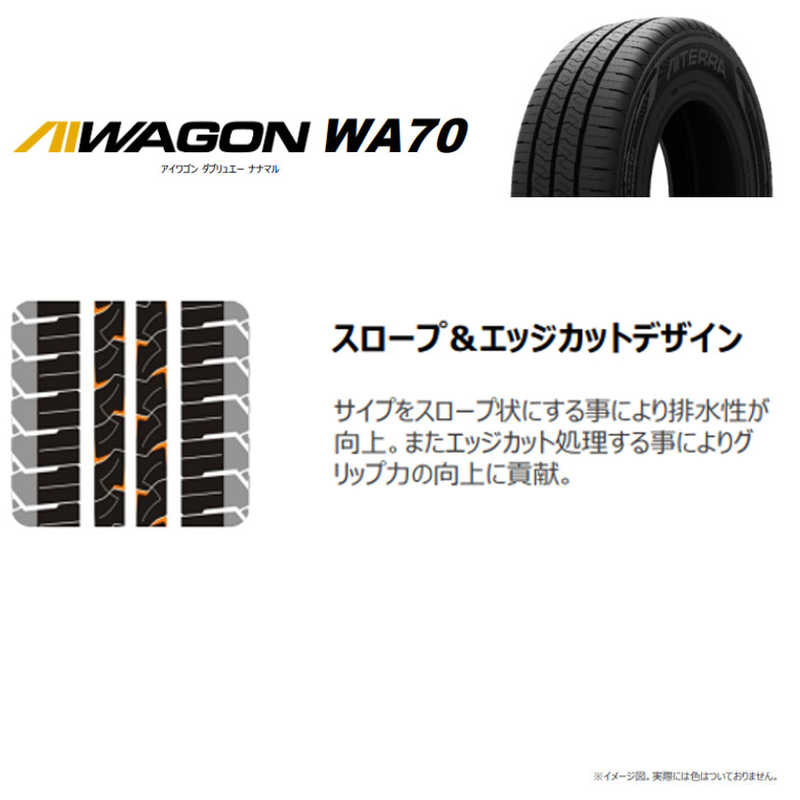 アイシン AISIN アイシン AISIN タイヤ 新品 AIWAGON (アイワゴン) WA70 AITERRA (アイテラ) 195/80R15 107/105R 夏用 1本 （お届けのみ） TIRAZ-9701 TIRAZ-9701