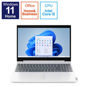 レノボジャパン　Lenovo ノートパソコン IdeaPad L360i [15.6型 /Win11 Home /Core i5 /16GB /512GB /Office H&B] ブリザードホワイト 82HL00HUBC