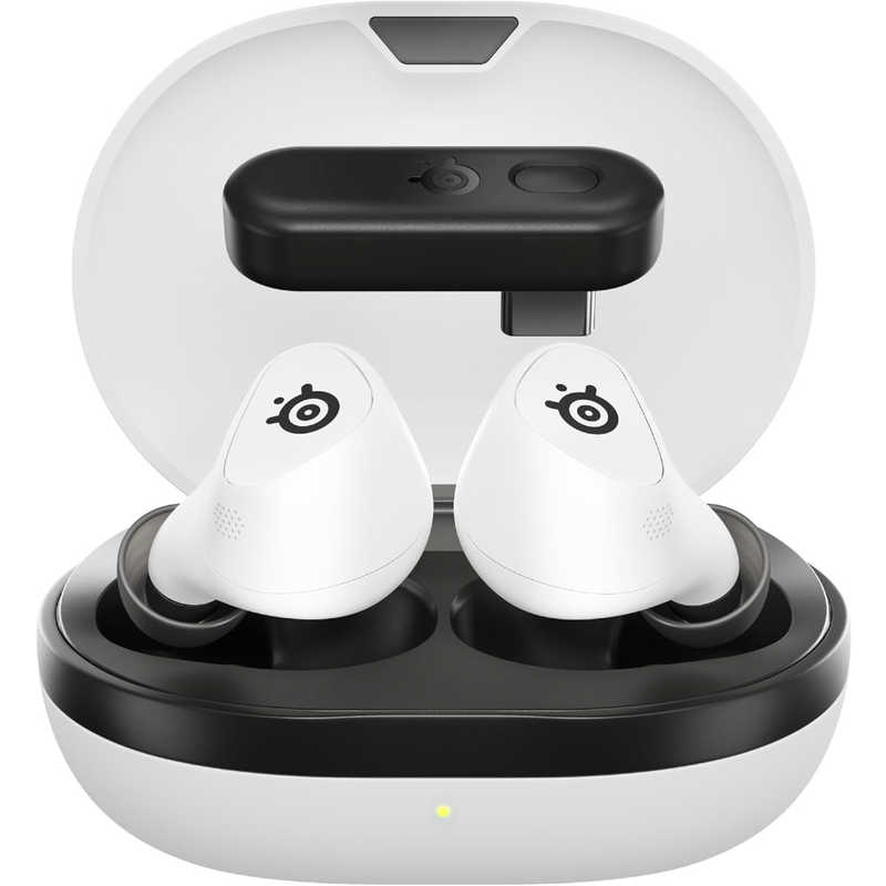 STEELSERIES STEELSERIES ゲーミングヘッドセット Vtuber限定ギフト付き第1弾 Arctis GameBuds ［ワイヤレス(Bluetooth) / 両耳 / イヤホンタイプ］ White 61682CP1 61682CP1