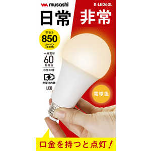 ムサシ LEDマルチ電球60形 電球色 RLED60-L ムサシ LEDマルチ電球60形 電球色 RLED60-L
