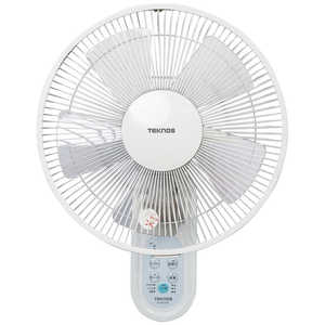 TEKNOS 30cm羽根 フルリモコン壁掛扇風機 ホワイト KI-W283R